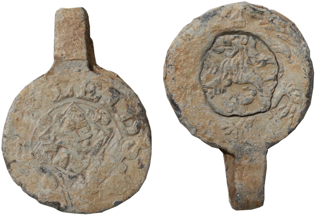 Cloth Seal, Dutch, Leiden, Crossed Keys & Lion