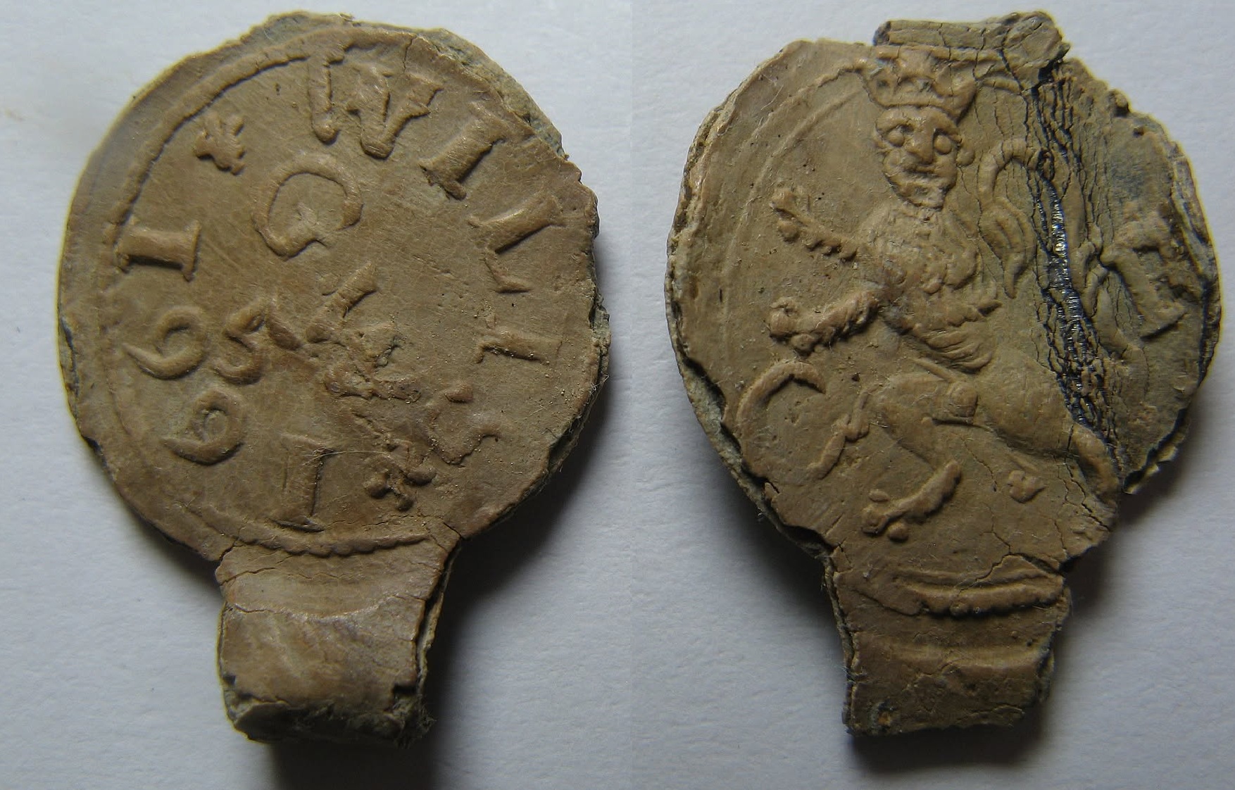 Cloth Seal, Wiltshire, Alnage, GW, 1661