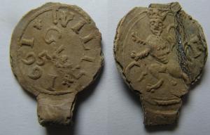 Cloth Seal, Wiltshire, Alnage, GW, 1661