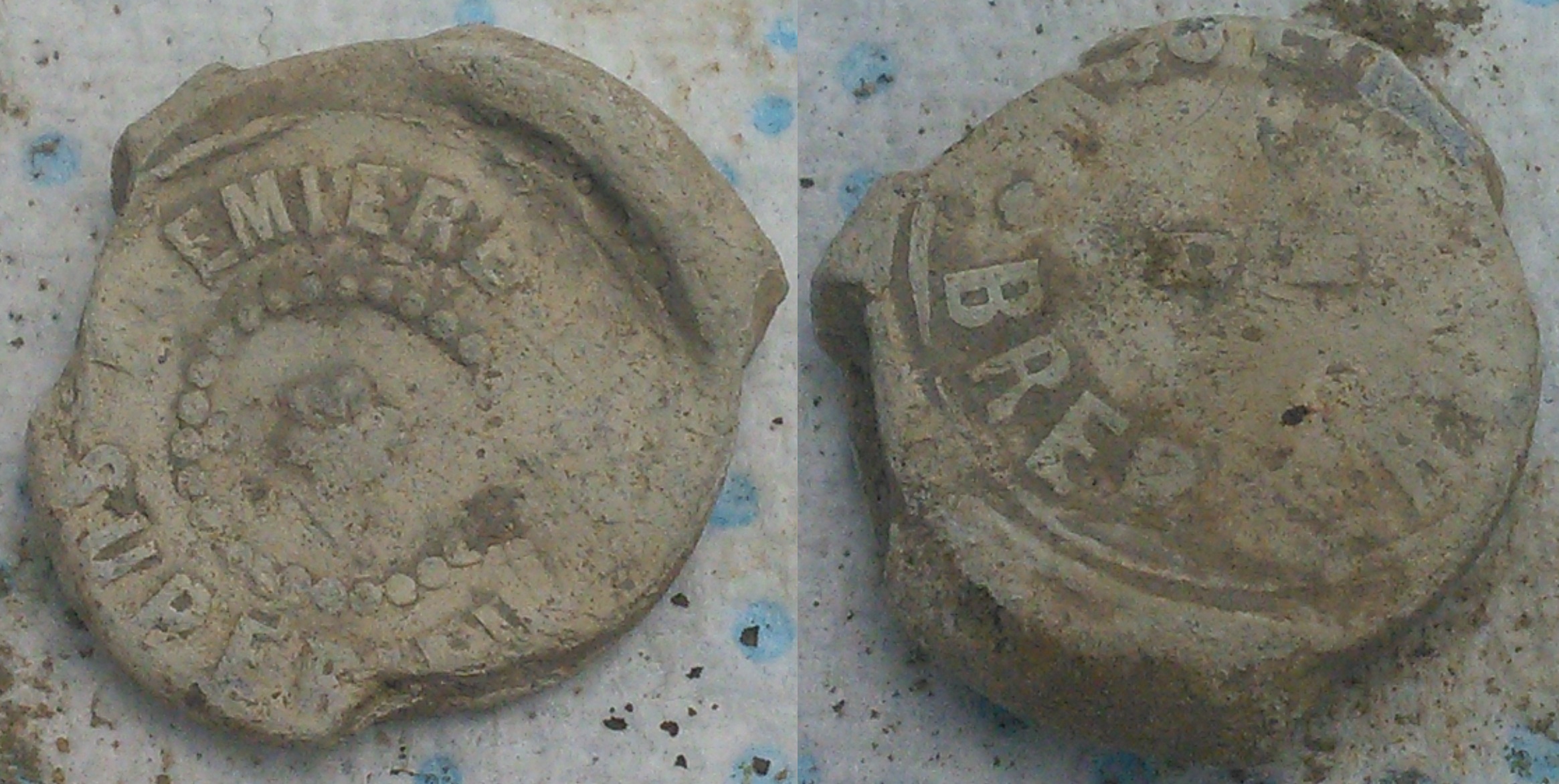 French, Flour Bag Seal, Brebières, Superieures